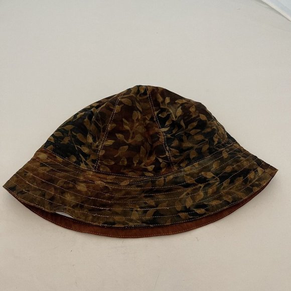 Lost River Clothing Company Reversible Fall Leaf Print Bucket Hat Y2K Inspired - Picture 1 of 14